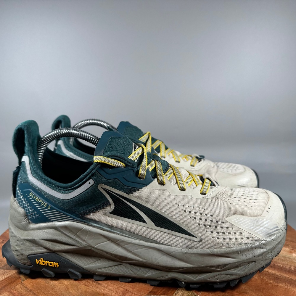 Altra Olympus 5 Mens Trail Running Shoes White Green AL0A7R6P233 Size 8
